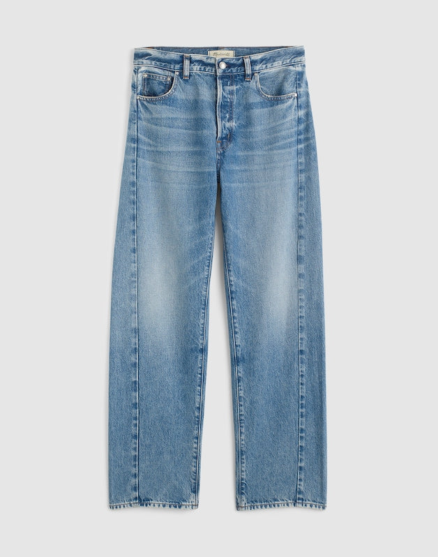 Pieced Barrel-Leg Jeans in Rockcastle Wash ROCKCASTLE WASH