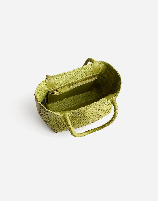 The Handwoven Mini Tote RIPENED KIWI