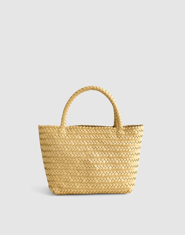 The Handwoven Mini Tote YELLOW CLAY