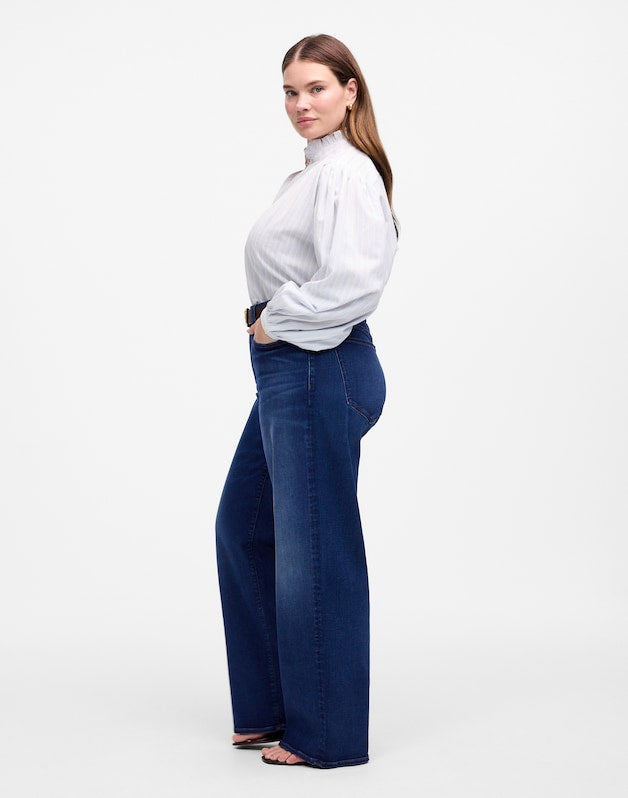 The Plus Perfect Vintage Wide-Leg Jean in Pipestone Wash PIPESTONE WASH
