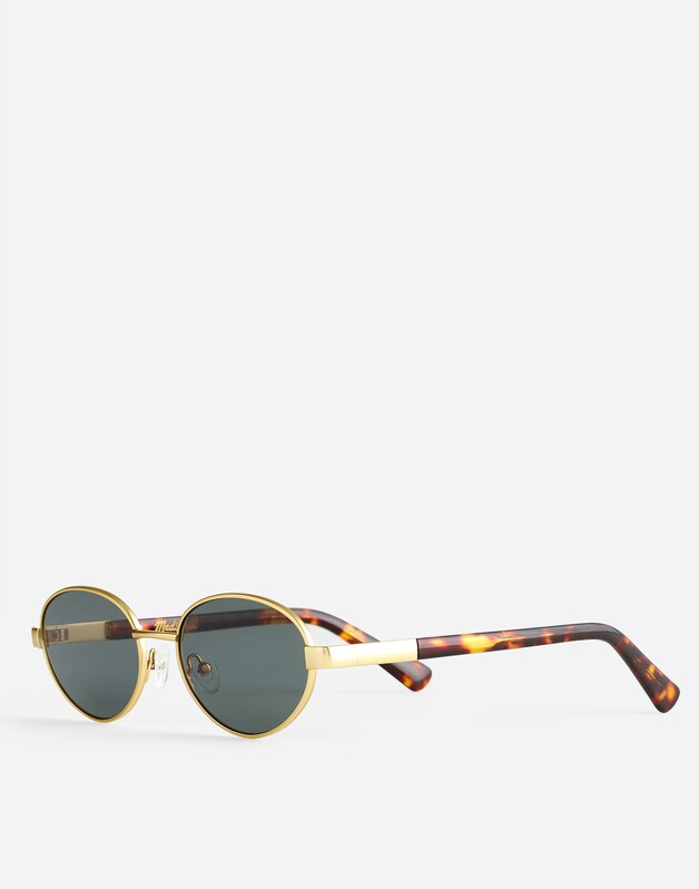 Wire Frame Oval Sunglasses VINTAGE GOLD