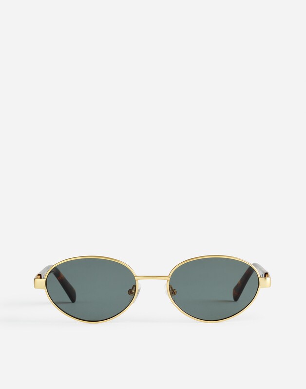 Wire Frame Oval Sunglasses VINTAGE GOLD