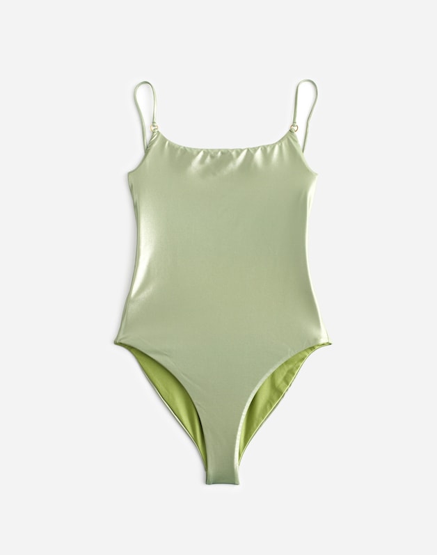 Jade Swim Hinge One-Piece Swimsuit KIWI