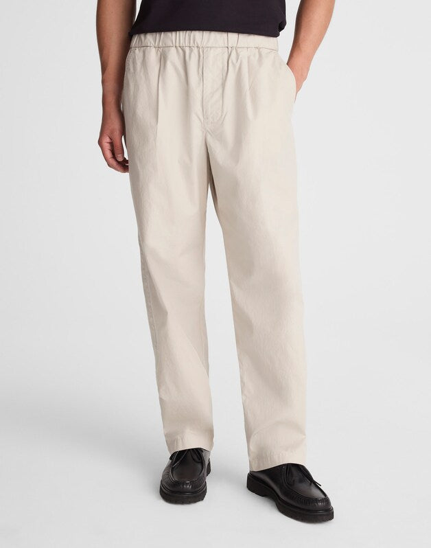 Pleated Poplin Pull-On Pant FORM GREY