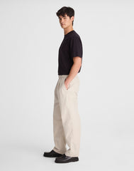 Pleated Poplin Pull-On Pant FORM GREY