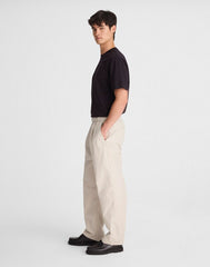 Pleated Poplin Pull-On Pant FORM GREY