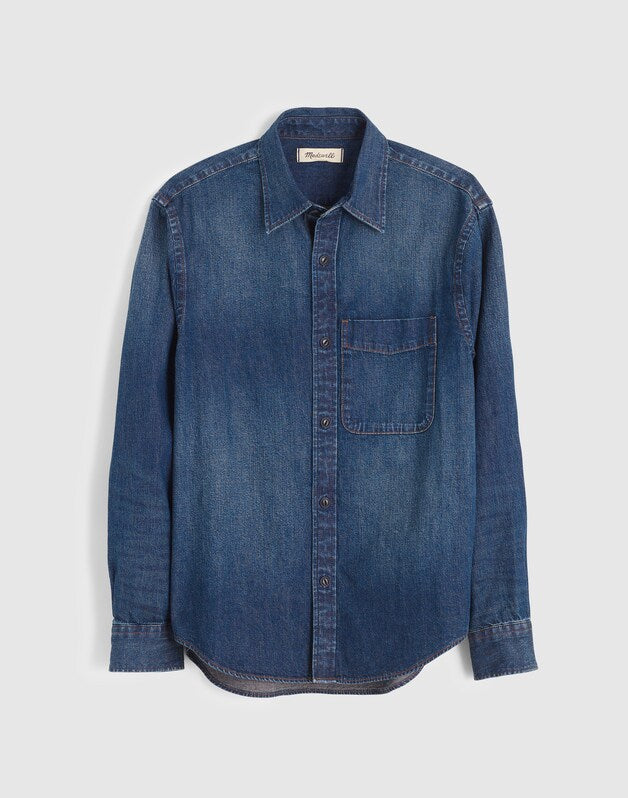 Denim Button-Up Shirt in Chambers Wash CHAMBERS WASH