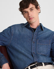 Denim Button-Up Shirt in Chambers Wash CHAMBERS WASH