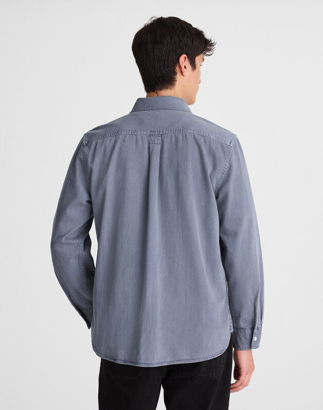 Work Shirt in Cotton SUNFADED INDIGO
