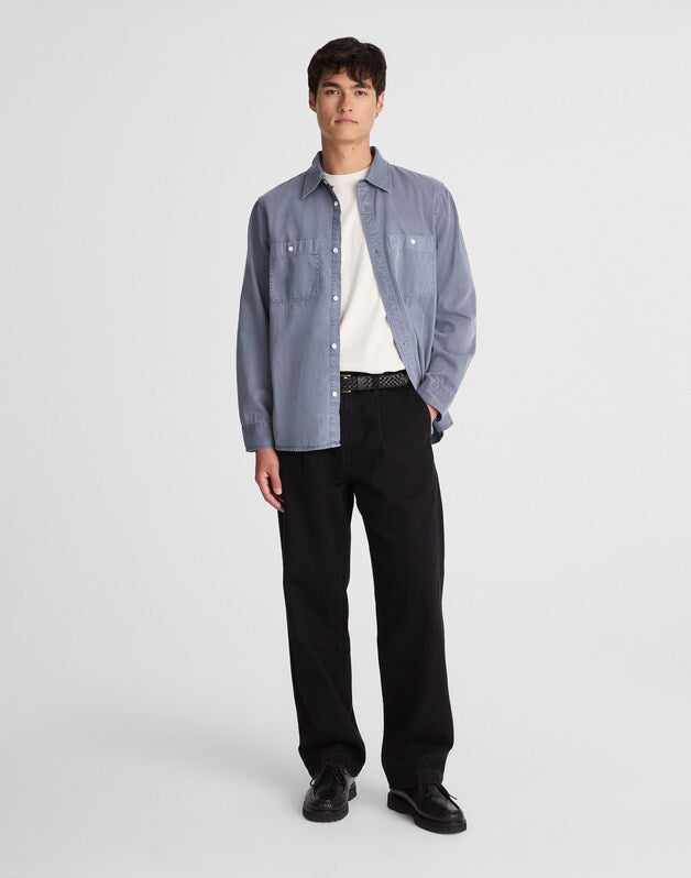 Work Shirt in Cotton SUNFADED INDIGO