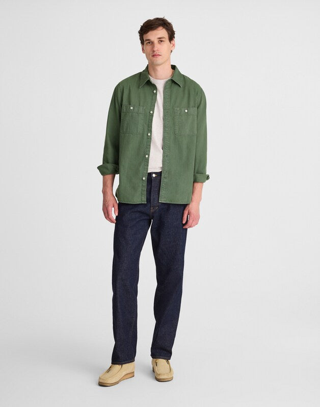 Work Shirt in Cotton BOTANICAL GREEN