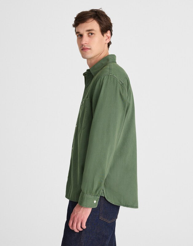 Work Shirt in Cotton BOTANICAL GREEN