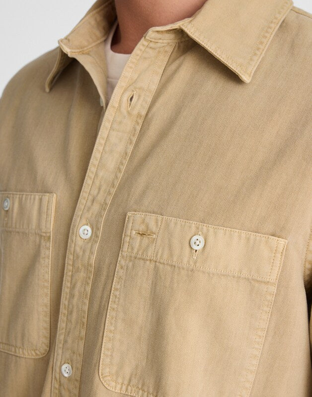 Work Shirt in Cotton DISTRESSED ROPE