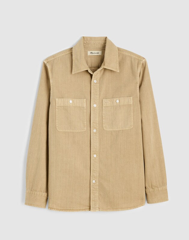 Work Shirt in Cotton DISTRESSED ROPE