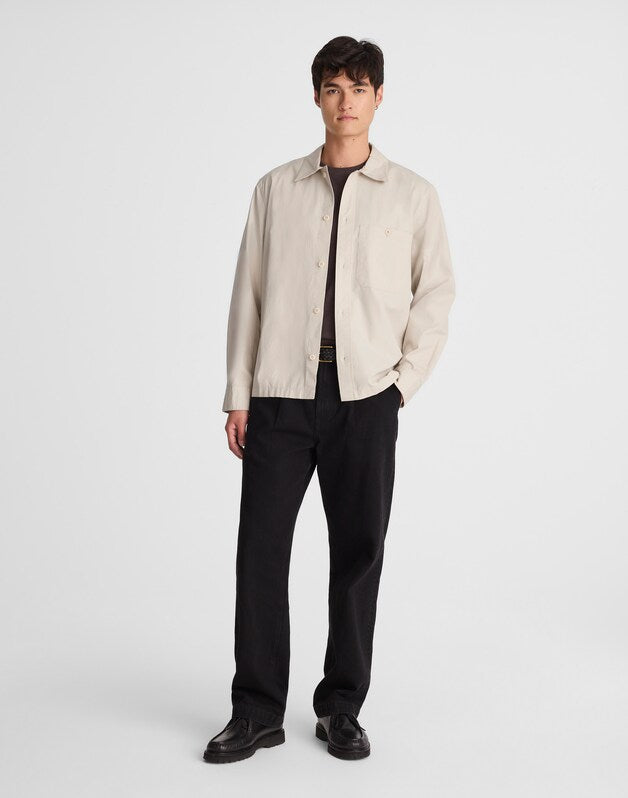 Cotton Poplin Overshirt FORM GREY