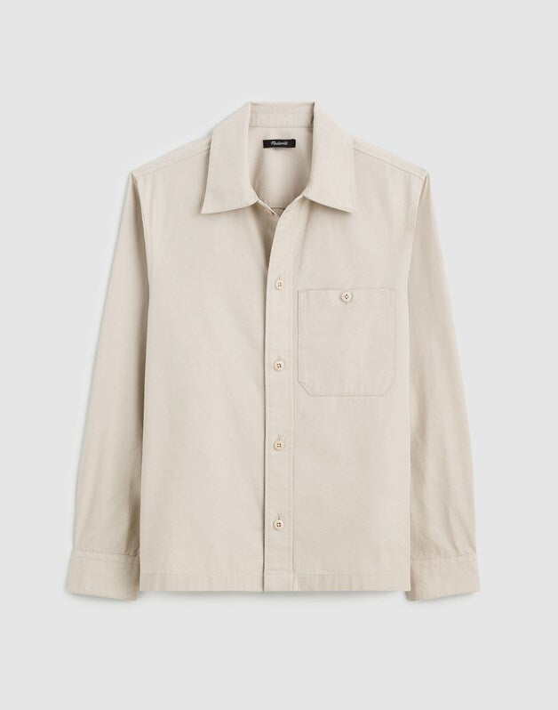 Cotton Poplin Overshirt FORM GREY