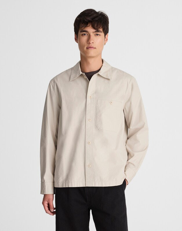 Cotton Poplin Overshirt FORM GREY