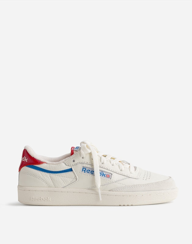 Madewell x Reebok&reg; Club C 85 Sneakers CHALK OPTIMUM BLUE FLASH RED