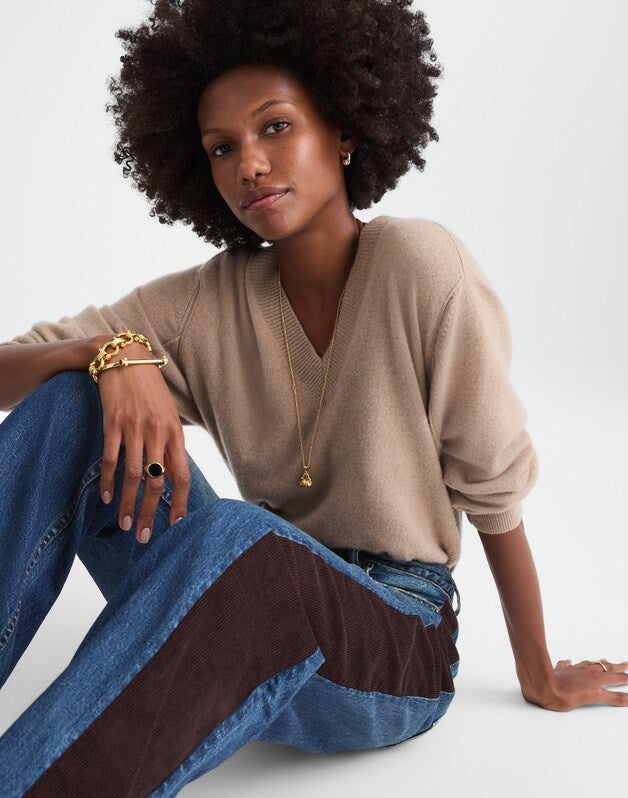 Madewell x Kaihara Denim Pieced Barrel-Leg Jean ENRIGHT WASH