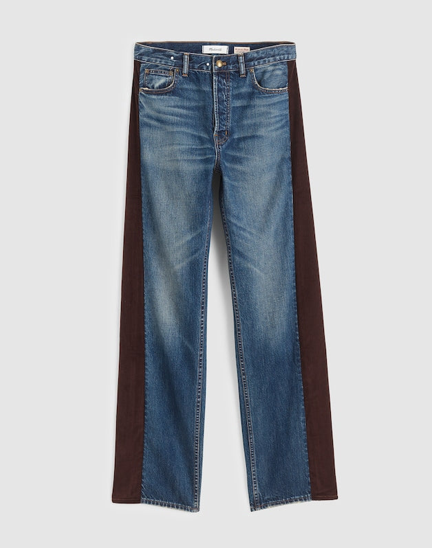 Madewell x Kaihara Denim Pieced Barrel-Leg Jean ENRIGHT WASH