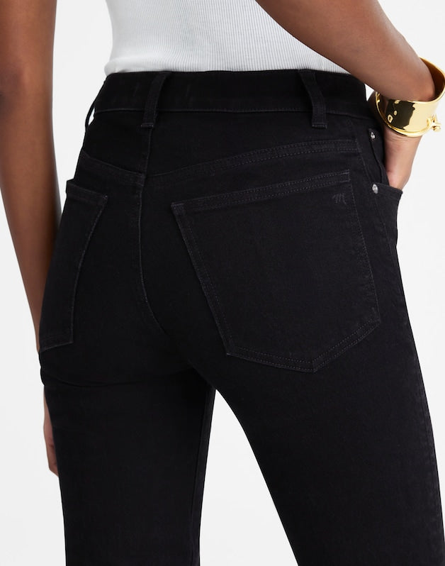 The Petite Longline Straight Jean BLACK FROST