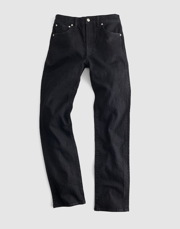The Petite Longline Straight Jean BLACK FROST