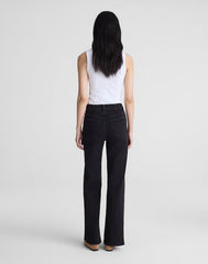 The Petite Wide-Leg Jean in Super Stretch Denim BLACK FROST