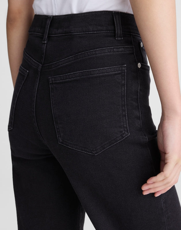 The Tall Wide-Leg Jean in Super Stretch Denim BLACK FROST
