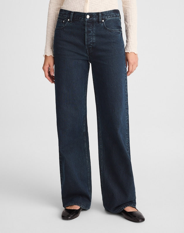 The Low-Slung Baggy Jean BLUE BLACK WASH