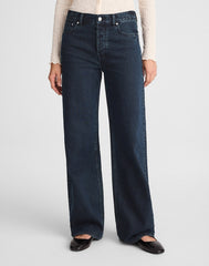 The Low-Slung Baggy Jean BLUE BLACK WASH