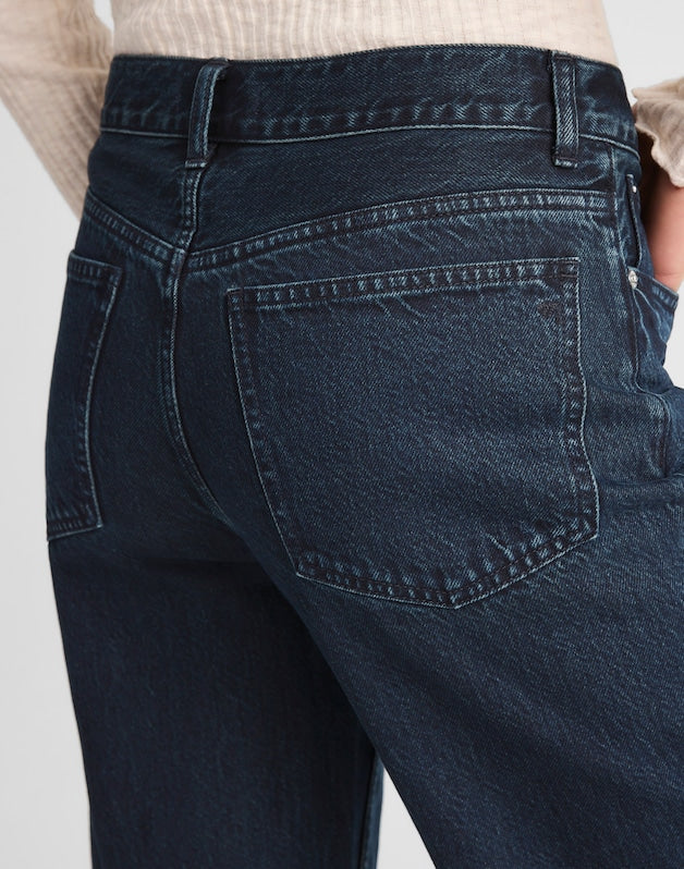 The Low-Slung Baggy Jean BLUE BLACK WASH