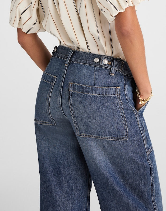 The Low-Slung Baggy Jean in Airy Denim LINDEWOOD WASH