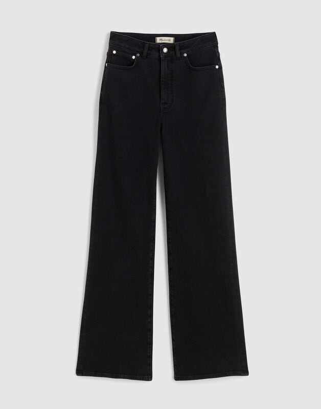 The Curvy Wide-Leg Jean in Super Stretch Denim BLACK FROST