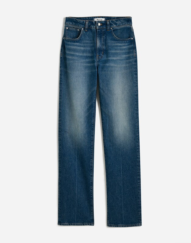 The Curvy Longline Straight Jean in Greendale Wash GREENDALE WASH