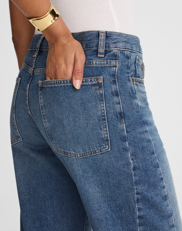 The Curvy Pieced Barrel-Leg Jean MOSBY WASH