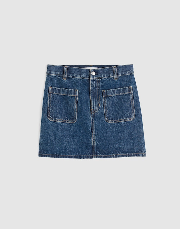 The Emmett Mini Skirt in Greendale Wash GREENDALE WASH