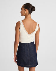 Denim Mini Skirt RINSE WASH