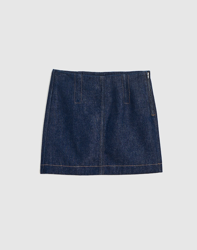 Denim Mini Skirt RINSE WASH