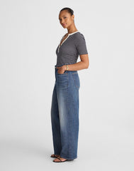 The Curvy Perfect Vintage Wide-Leg Jean HARVEY WASH
