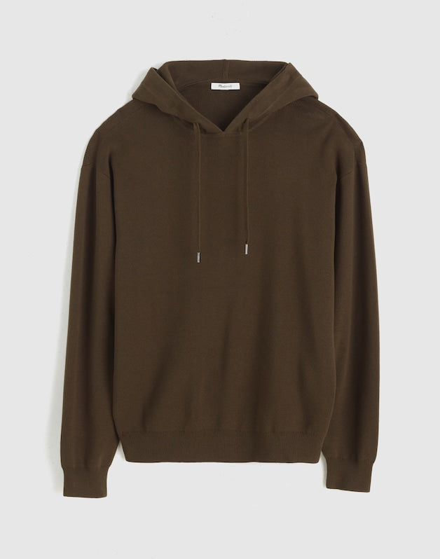 Knit Hoodie DARK MOCHA