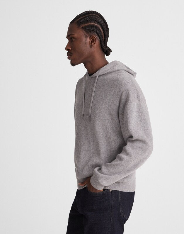 Knit Hoodie HEATHER GREY