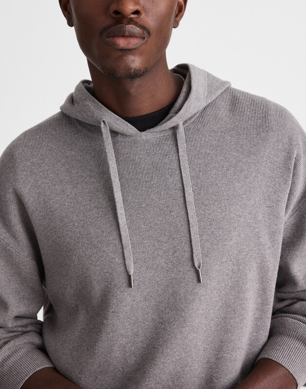 Knit Hoodie HEATHER GREY