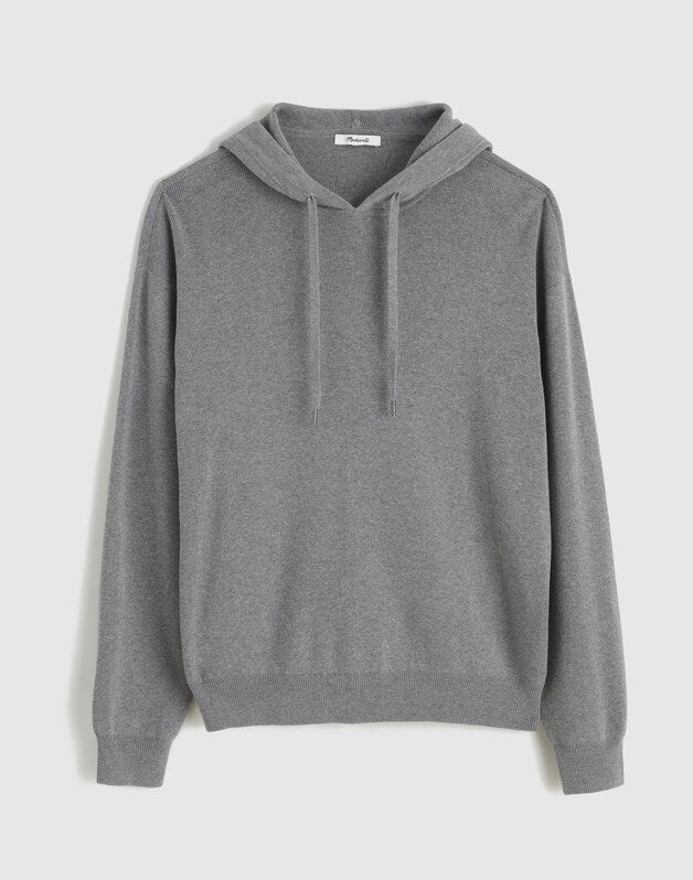 Knit Hoodie HEATHER GREY
