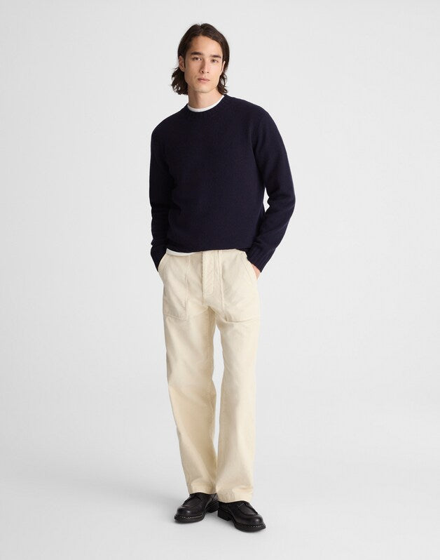Crewneck Sweater in Heritage Merino Wool NAVY