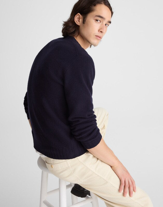 Crewneck Sweater in Heritage Merino Wool NAVY