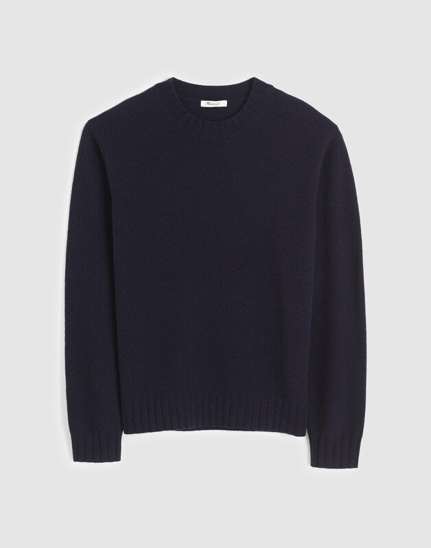 Crewneck Sweater in Heritage Merino Wool NAVY