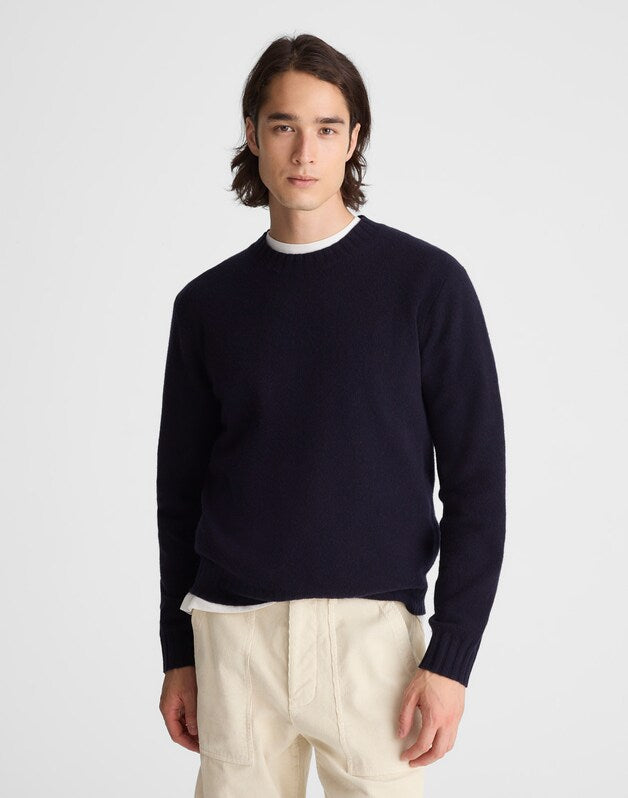 Crewneck Sweater in Heritage Merino Wool NAVY