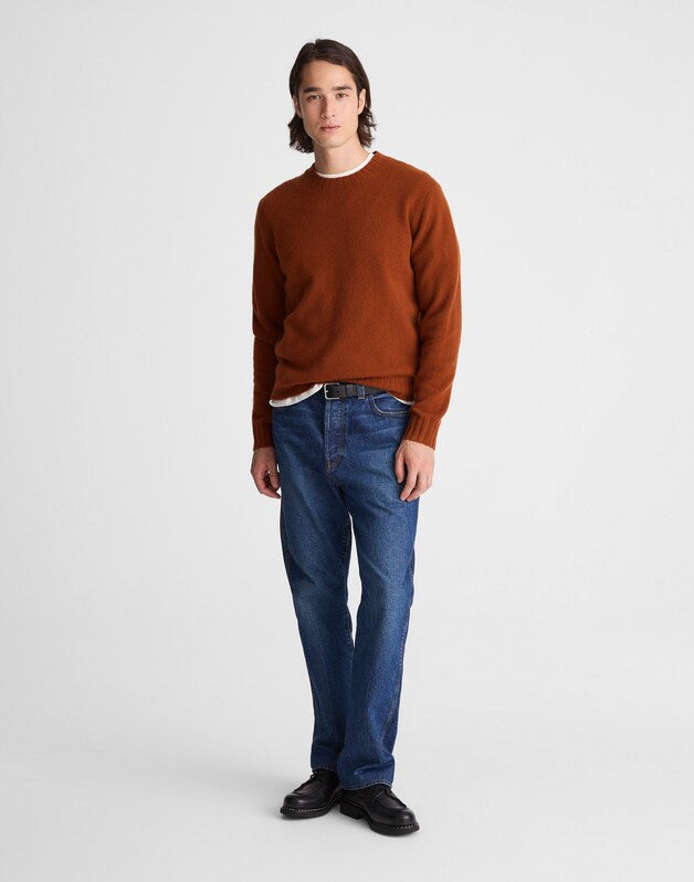 Crewneck Sweater in Heritage Merino Wool ROASTED ORANGE