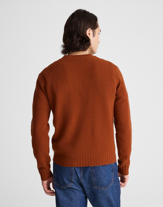 Crewneck Sweater in Heritage Merino Wool ROASTED ORANGE