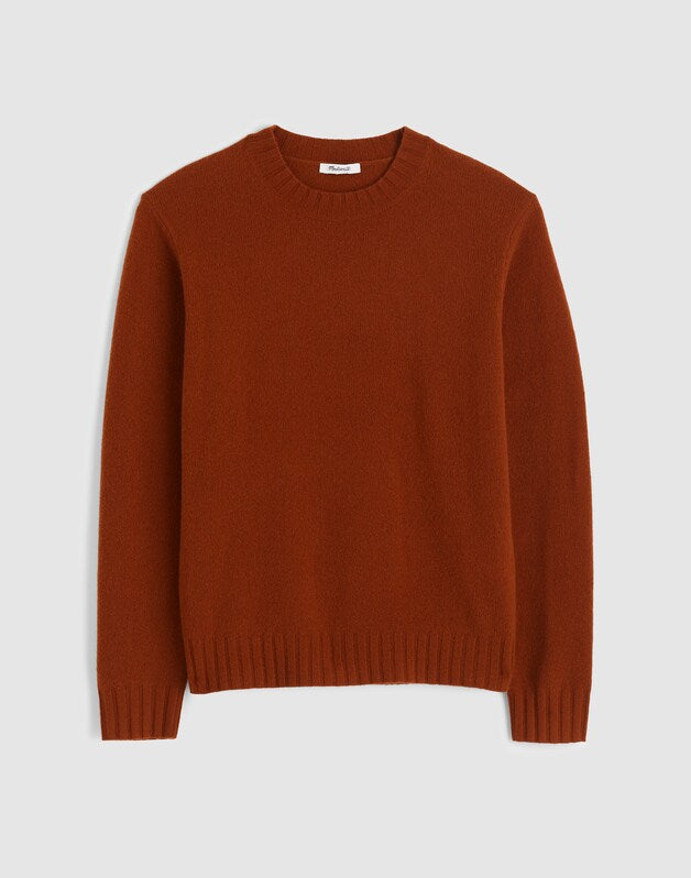 Crewneck Sweater in Heritage Merino Wool ROASTED ORANGE